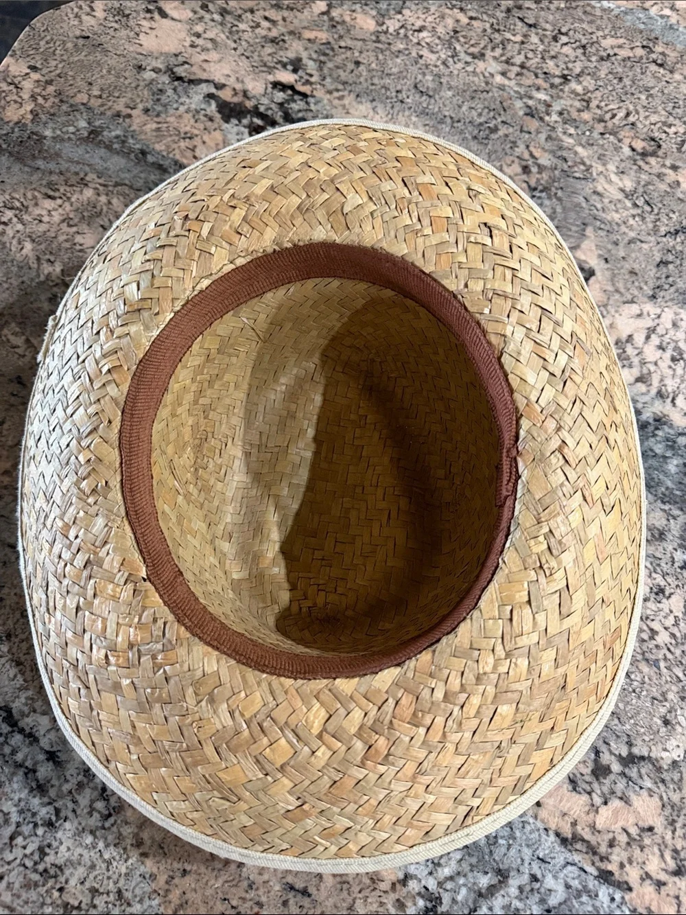 Men's Natural Straw Cowboy Hat with Black Chin Cord